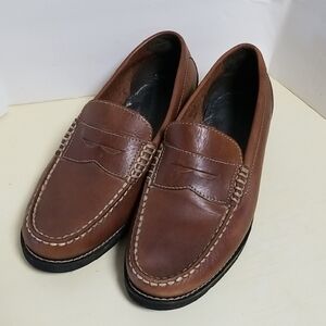 Rockport Brown Leather Slip-On Loafers